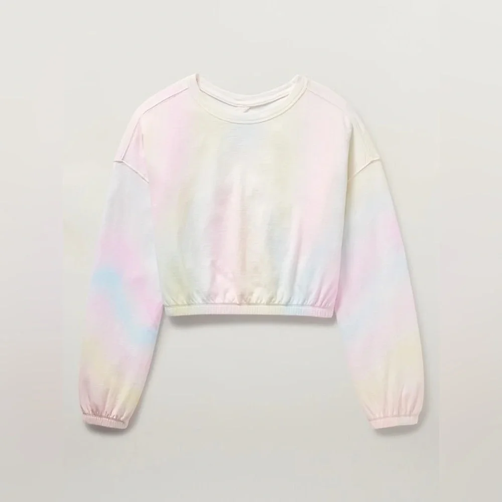 Athleta Girl Sundown Cropped Sweatshirt